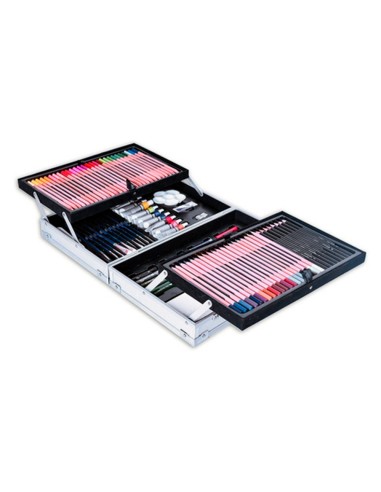 Maletin de pinturas daler rowney metalico 122...