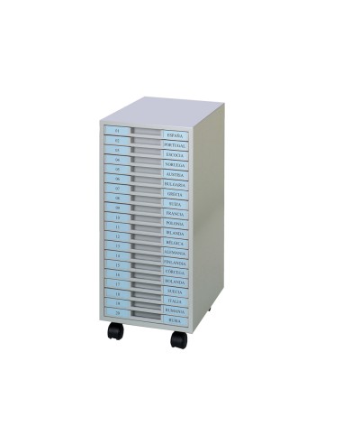 Archivador metalico clen 20 bandejas plastico...