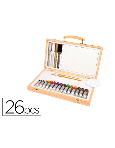Maletin de pinturas acrilicas daler rowney...