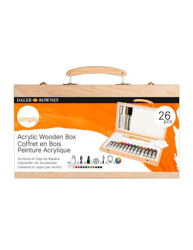 Maletin de pinturas acrilicas daler rowney...