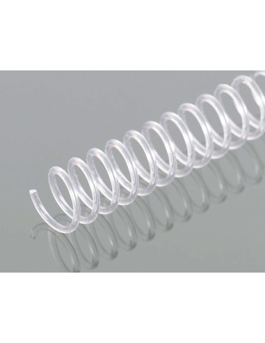 Espiral plastico q-connect transparente 32 5:1...