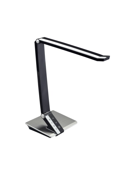 Lampara de oficina q-connect sobremesa profesional abs 28 leds 9w interruptor sensor 4 niveles color negro