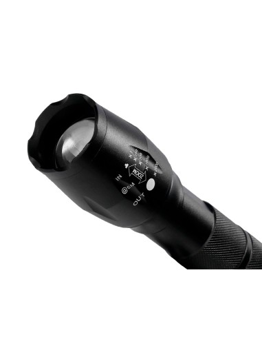Linterna q-connect telescopica aluminio 5w modo...