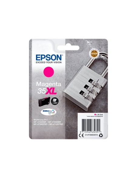 Ink-jet epson 35xl t3593 pro wf-4720dwf / 4725dwf / 4730dtwf / 4740dtwf magenta alta capacidad 1900 paginas