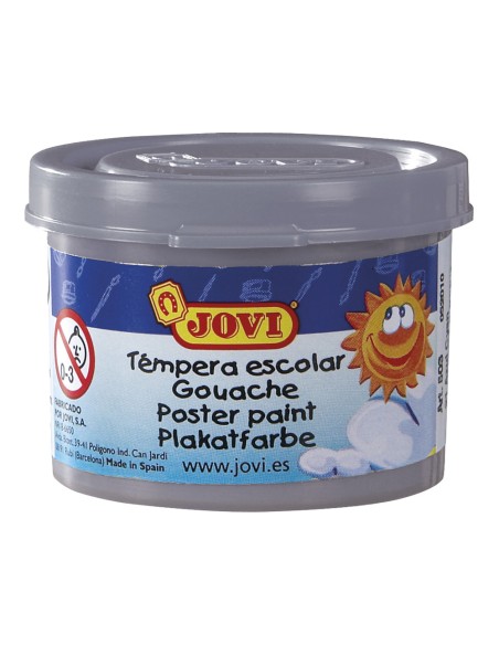 Tempera escolar jovi 35 ml color plata