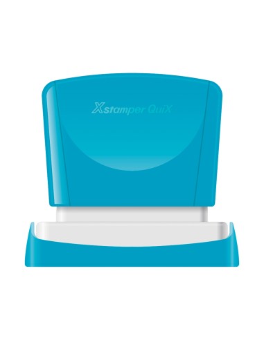 Sello x'stamper quix personalizable color azul...
