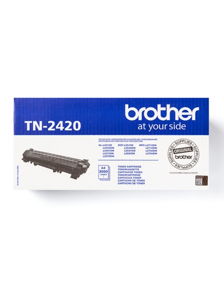 Toner brother tn-2420 para dcp-l2510/ 2530 / 2550 / hl-l2375 alta capacidad negro 3000 pag