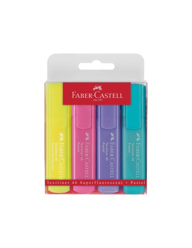 Rotulador faber castell fluorescente textliner...