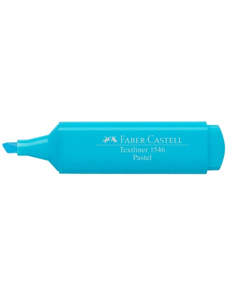 Rotulador faber fluorescente 1546 color pastel azul