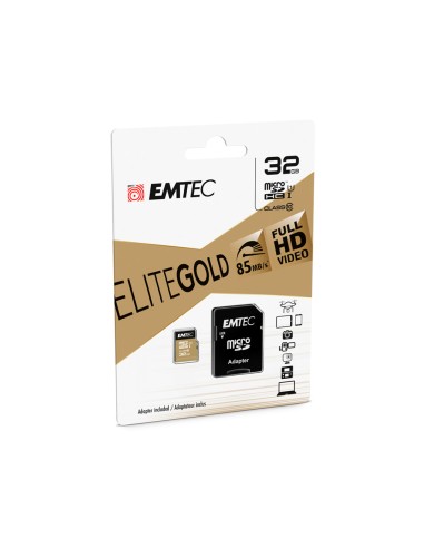 Memoria sd micro emtec class 10 gold con...