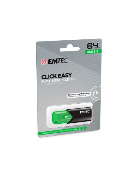 Memoria emtec usb 3.2 click easy 64 gb verde