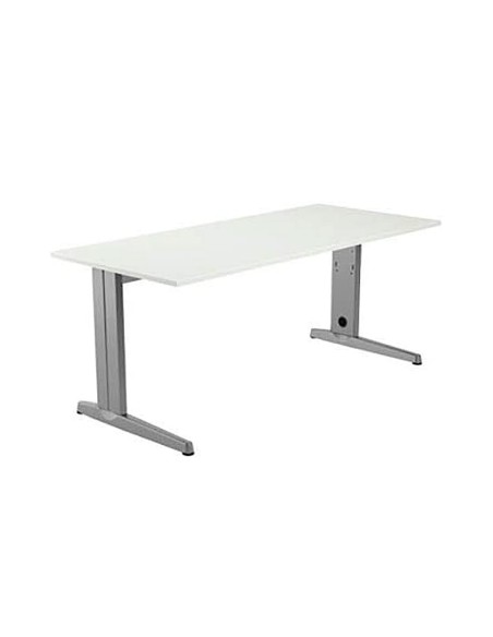Mesa de reunion rocada meeting 3003an01v24 estructura madera gris gris tablero haya220x100x74 cm