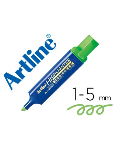 Rotulador artline fluorescente eks-600 verde...