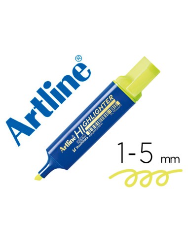 Rotulador artline fluorescente eks-600 amarillo...