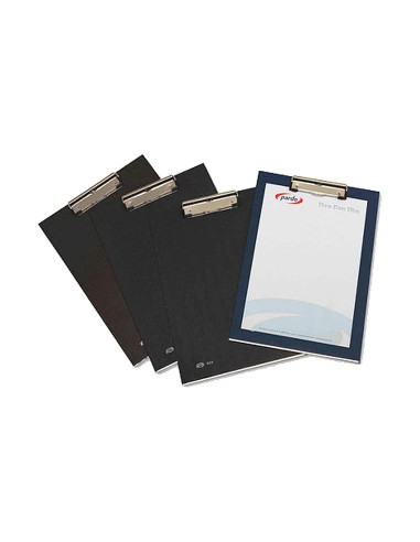 Portanotas pardo carton forrado pvc folio con...