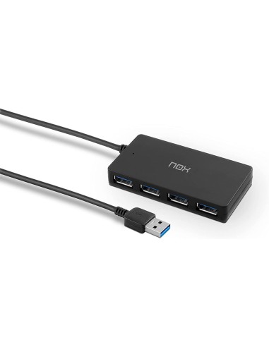 Hub nox 4 puertos usb 3.0 compatible con...