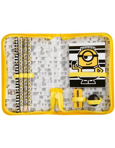 Bolso portatodo con cremallera minions con...