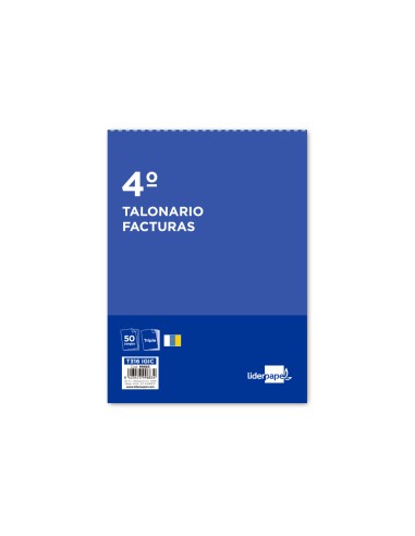 Talonario liderpapel facturas cuarto original y...