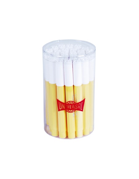 Rotulador carioca jumbo amarillo punta gruesa bote de 30 unidades