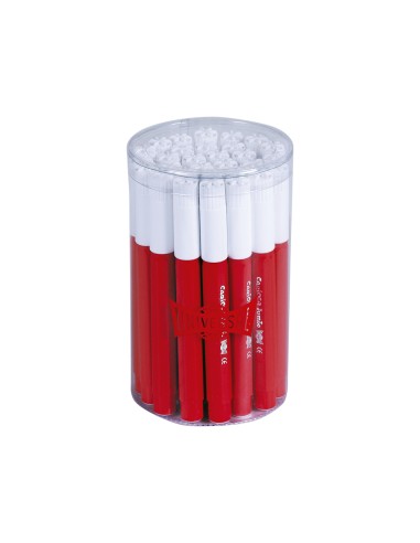 Rotulador carioca jumbo rojo punta gruesa bote...