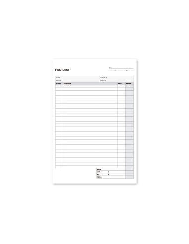 Talonario liderpapel facturas folio original y...