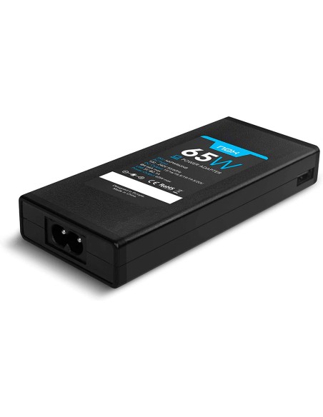 Adaptador de corriente nox para portatil 65w usb con 10 conectores