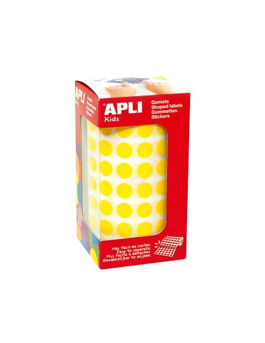 Gomets autoadhesivos circulares 10,5mm amarillo...