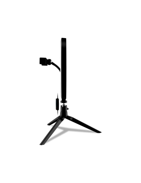 Aro de luz krom kight led 25 cm diametro 3 modos en color con tripode incluido