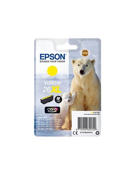 Ink-jet epson 26xl xp-600 / 605 / 700 / 800 amarillo 700 pag