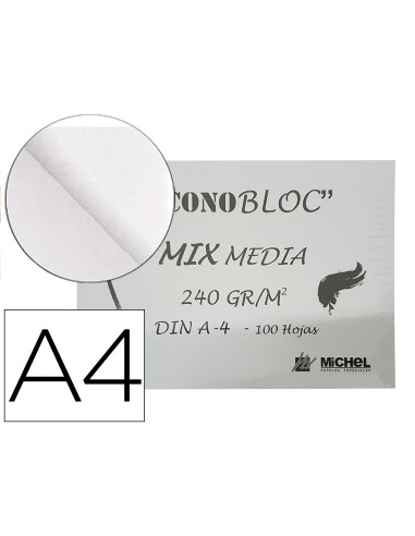 Bloc dibujo multitecnicas michel econobloc mix...