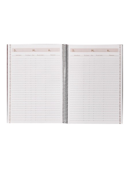 Libro de reservas liderpapel espiral din a4 restaurante 80 hojas papel 80 gr