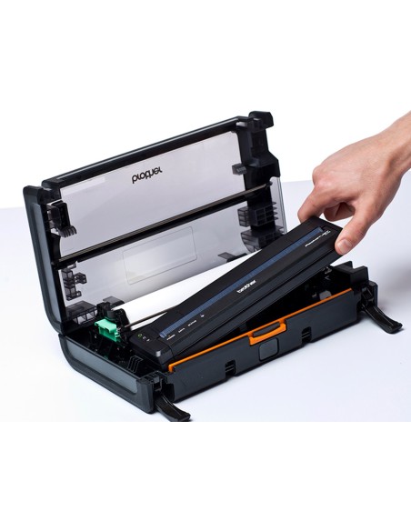 Estuche brother pvc para rollos de papel e impresoras pj-822/862