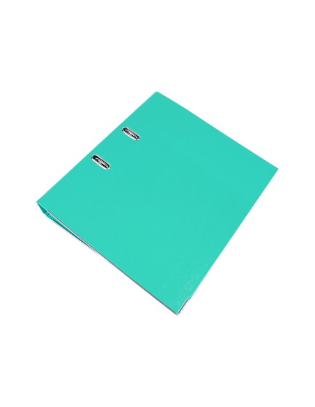 Archivador de palanca liderpapel a4 documenta forrado pvc con rado lomo 52 mm verde claro compresor