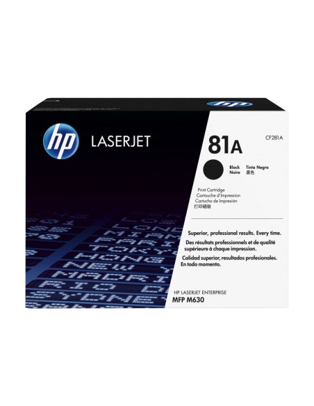 Toner hp laserjet n.81 mfp m630 negro 10.500 paginas