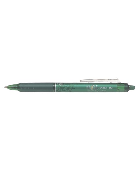 Boligrafo pilot frixion clicker borrable 0,7 mm color verde claro
