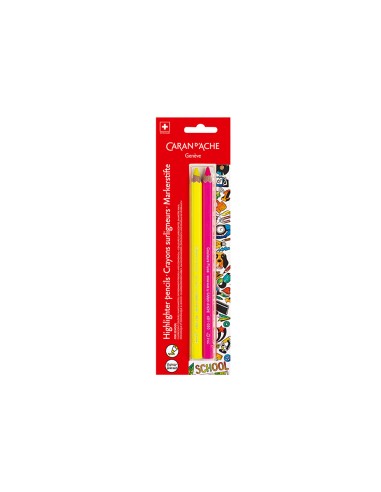 Lapices fluorescente caran d'ache linea escolar...
