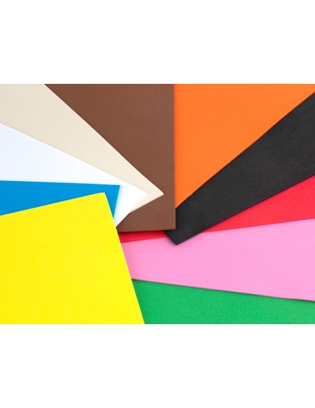 Goma eva liderpapel 50x70cm 60g/m2 espesor 1,5mm colores surtidos
