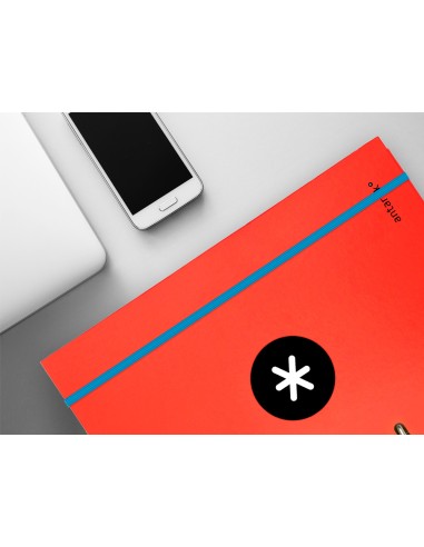 Carpeta con recambio antartik a4 cuadro 5mm...