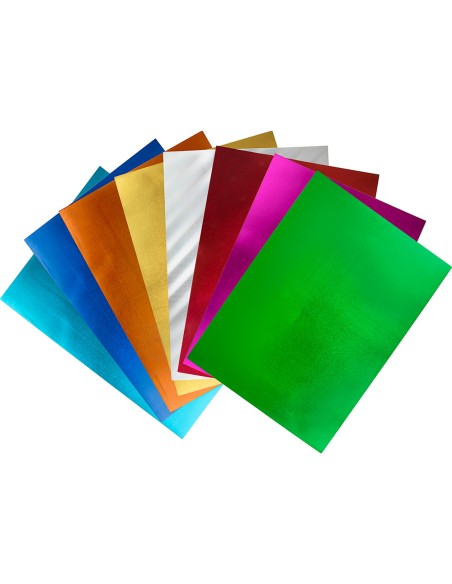 Goma eva liderpapel 50x70 cm espesor 2 mm metalizada rojo