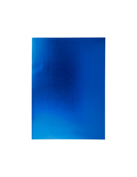 Goma eva liderpapel 50x70 cm espesor 2 mm metalizada azul