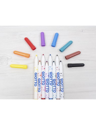 Rotulador giotto turbo glitter purpurina caja...