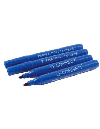 Rotulador q-connect marcador permanente azul...