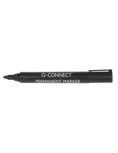 Rotulador q-connect marcador permanente negro...