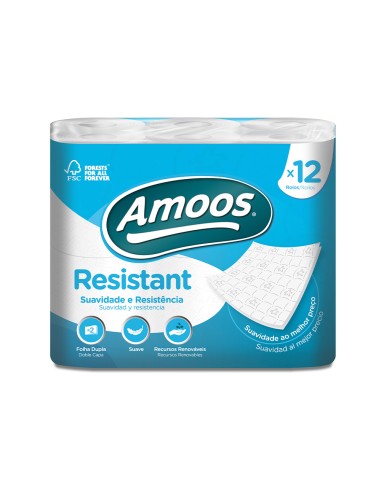 Papel higienico amoos 2 capas 100 mm diametro x...