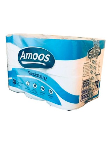 Papel higienico amoos 2 capas 100 mm diametro x...