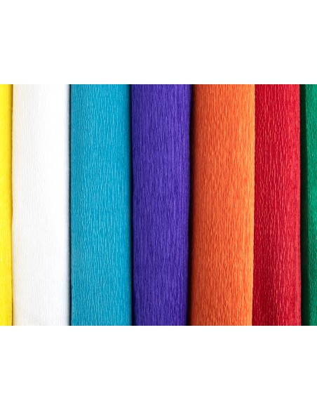 Papel crespon liderpapel rollo de 50 cm x 2,5 m 85g/m2 rojo