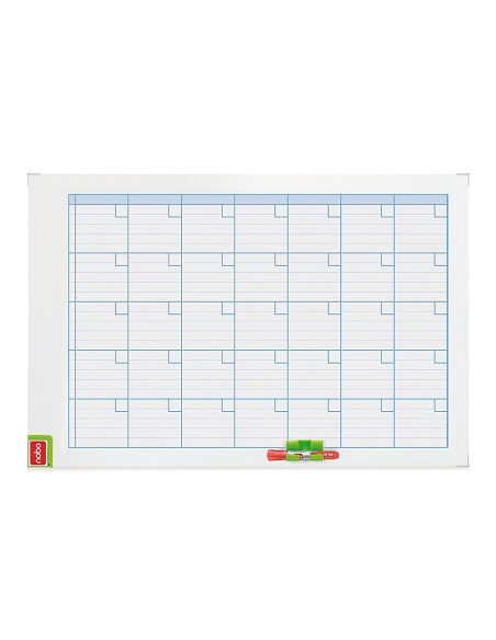 Planning magnetico nobo mensual rotulable marco metalico 90x60 cm