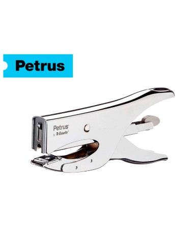 Grapadora petrus de tenaza 222 metalica cromada...