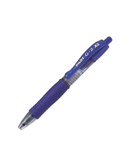 Boligrafo pilot g-2 pixie azul tinta gel retractil sujecion de caucho