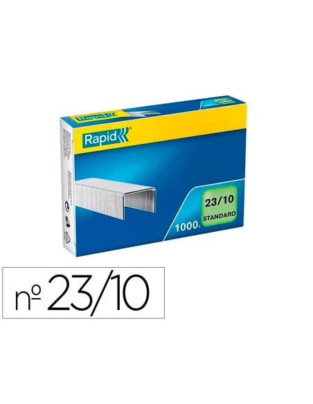 Grapas rapid 23/10 mm galvanizada caja de 1000 unidades